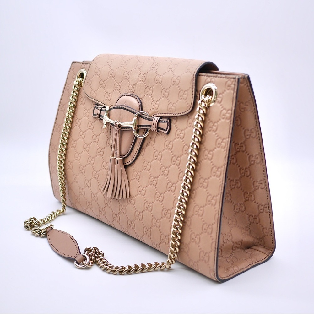 🍓GUCCI Microguccissima Emily Chain Shoulder Bag - Picture 10 of 14